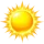 Radiant Glossy Sunburst Icon